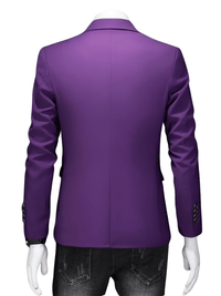 Thumbnail for Boutique Fashion Solid Color High-End Men's Casual Blazer Business Groom Wedding Blazers for Men Suit Jacket Coat, Drestiny, Jackets, Blazers, S, M, L, XL, XXL, 3XL, United States, USA, Australia, United Kingdom, UK, Apricot, Sky Blue, Wine Red, Purple, Dark Green, Dark Grey, Royal Blue, Lake Blue, Yellow, Red, White, Black, Light Pink, Navy Blue, Light Grey, Light Green, men's casual blazer,  men's sport coat casual, men's unstructured blazer, shopdrestiny.com