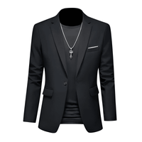 Thumbnail for Boutique Fashion Solid Color High-End Men's Casual Blazer Business Groom Wedding Blazers for Men Suit Jacket Coat, Drestiny, Jackets, Blazers, S, M, L, XL, XXL, 3XL, United States, USA, Australia, United Kingdom, UK, Apricot, Sky Blue, Wine Red, Purple, Dark Green, Dark Grey, Royal Blue, Lake Blue, Yellow, Red, White, Black, Light Pink, Navy Blue, Light Grey, Light Green, men's casual blazer,  men's sport coat casual, men's unstructured blazer, shopdrestiny.com