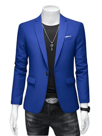 Thumbnail for Boutique Fashion Solid Color High-End Men's Casual Blazer Business Groom Wedding Blazers for Men Suit Jacket Coat, Drestiny, Jackets, Blazers, S, M, L, XL, XXL, 3XL, United States, USA, Australia, United Kingdom, UK, Apricot, Sky Blue, Wine Red, Purple, Dark Green, Dark Grey, Royal Blue, Lake Blue, Yellow, Red, White, Black, Light Pink, Navy Blue, Light Grey, Light Green, men's casual blazer,  men's sport coat casual, men's unstructured blazer, shopdrestiny.com