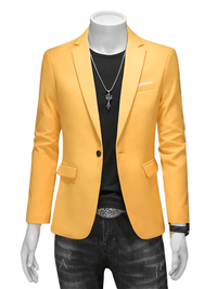 Thumbnail for Boutique Fashion Solid Color High-End Men's Casual Blazer Business Groom Wedding Blazers for Men Suit Jacket Coat, Drestiny, Jackets, Blazers, S, M, L, XL, XXL, 3XL, United States, USA, Australia, United Kingdom, UK, Apricot, Sky Blue, Wine Red, Purple, Dark Green, Dark Grey, Royal Blue, Lake Blue, Yellow, Red, White, Black, Light Pink, Navy Blue, Light Grey, Light Green, men's casual blazer,  men's sport coat casual, men's unstructured blazer, shopdrestiny.com
