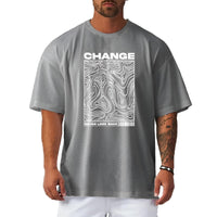 Thumbnail for Change Never Look Back Print Oversized Gym T-Shirt Bodybuilding Muscle Short Sleeve Tops Men's Sport Fitness Shirt -, T-Shirts , Drestiny , Australia, Black, Canada, Casual Shirts, Gender_Men, Grey, L, M, New Zealand, Purple, Short Sleeves, T-Shirts, United Kingdom, United States, White, XL, XXL , Drestiny , www.shopdrestiny.com