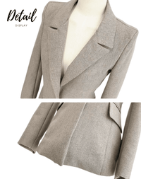 Thumbnail for Chic Business Suit Jacket Vest and Straight Pants Suit Set For Women -, Suits , Drestiny , Australia, Blazers, Canada, Dress Pants, Grey, Khaki, L, M, New Zealand, Pant Sets, Pant Suits, Pants Sets, S, Suits, United Kingdom, United States, Vests, XL , Drestiny , www.shopdrestiny.com
