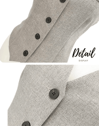 Thumbnail for Chic Business Suit Jacket Vest and Straight Pants Suit Set For Women -, Suits , Drestiny , Australia, Blazers, Canada, Dress Pants, Grey, Khaki, L, M, New Zealand, Pant Sets, Pant Suits, Pants Sets, S, Suits, United Kingdom, United States, Vests, XL , Drestiny , www.shopdrestiny.com