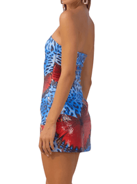 Thumbnail for Chic Strapless Sequin Mini Dress Women’s Summer Beach Style Sleeveless Party Dress Sexy Backless Lady Dress