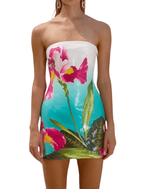 Thumbnail for Chic Strapless Sequined Mini Dress Women’s Summer Beach Style Sleeveless Party Dress Sexy Backless Lady Dress, Mini Dresses, Off Shoulder, Sleeveless, Strapless, United States, USA, S, M, L, XL, 4, 6, 8, 10, 12, Australia, New Zealand, United Kingdom, UK, strapless sequin mini dress, sparkly strapless mini dress, glitter strapless mini dress, strapless party dress sequin, short strapless sequin dress, sparkly strapless mini dress UK, strapless sequin club dress, shopdrestiny.com