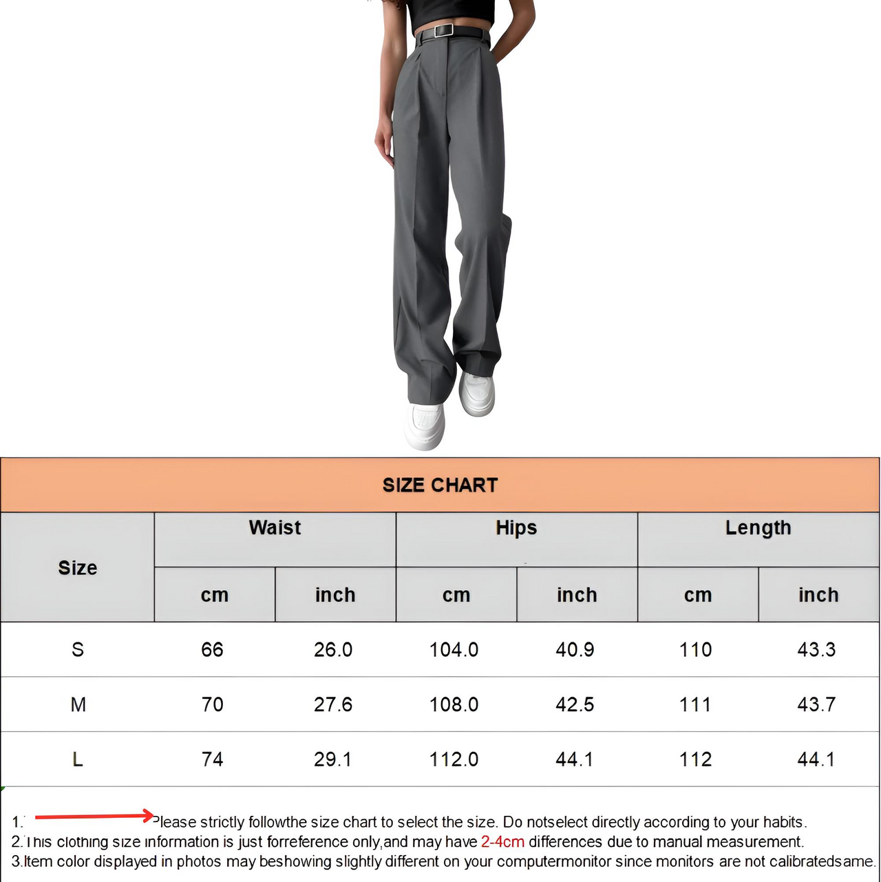 Classic Formal Women's Straight Leg Pants Spring and Summer Versatile Casual Wear Loose Fit Office Wide Leg Pants, Drestiny, Grey, Apricot, Black, S, M, L, 4, 6, 8, 10, Casual Pants, Dress Pants, United States, USA, Canada, Australia, New Zealand, United Kingdom, UK, best women's straight leg pants, black women's straight leg pants, women's straight leg pants dressy, shopdrestiny.com