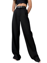 Thumbnail for Classic Formal Women's Straight Leg Pants Spring and Summer Versatile Casual Wear Loose Fit Office Wide Leg Pants, Drestiny, Grey, Apricot, Black, S, M, L, 4, 6, 8, 10, Casual Pants, Dress Pants, United States, USA, Canada, Australia, New Zealand, United Kingdom, UK, best women's straight leg pants, black women's straight leg pants, women's straight leg pants dressy, shopdrestiny.com