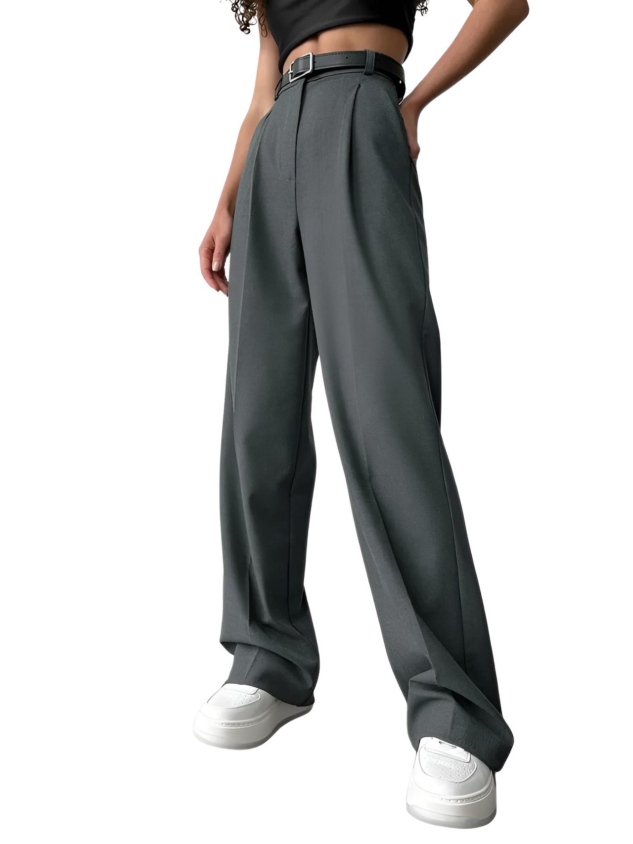 Classic Formal Women's Straight Leg Pants Spring and Summer Versatile Casual Wear Loose Fit Office Wide Leg Pants, Drestiny, Grey, Apricot, Black, S, M, L, 4, 6, 8, 10, Casual Pants, Dress Pants, United States, USA, Canada, Australia, New Zealand, United Kingdom, UK, best women's straight leg pants, black women's straight leg pants, women's straight leg pants dressy, shopdrestiny.com