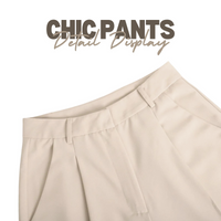 Thumbnail for Classic Formal Women's Straight Leg Pants Spring and Summer Versatile Casual Wear Loose Fit Office Wide Leg Pants, Drestiny, Grey, Apricot, Black, S, M, L, 4, 6, 8, 10, Casual Pants, Dress Pants, United States, USA, Canada, Australia, New Zealand, United Kingdom, UK, best women's straight leg pants, black women's straight leg pants, women's straight leg pants dressy, shopdrestiny.com