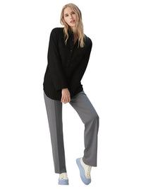 Thumbnail for Classic Formal Women's Straight Leg Pants Spring and Summer Versatile Casual Wear Loose Fit Office Wide Leg Pants, Drestiny, Grey, Apricot, Black, S, M, L, 4, 6, 8, 10, Casual Pants, Dress Pants, United States, USA, Canada, Australia, New Zealand, United Kingdom, UK, best women's straight leg pants, black women's straight leg pants, women's straight leg pants dressy, shopdrestiny.com