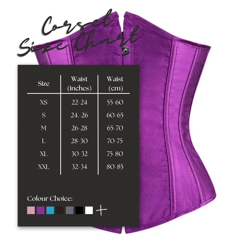 Women's Trendy Corset Tops Underbust Waist Cincher Workout Shape Body Belt Shapewear Corsets and Bustiers Plus Size Women, Drestiny, Pink Corset Top, United States, USA, Canada, Australia, New Zealand, United Kingdom, UK, Corsets, Strapless, Sleeveless, Off shoulder, XS, S, M, L, XL, XXL, 3XL, 4XL, 5XL, 6XL, 7XL, Pink, Black, Blue, Coffee, Grey, Green, Khaki, Purple, Red, White, Dark Purple, corset top, cute corset tops, sexy corset tops, corset top UK, bustier top, going out corset top, shopdrestiny.com