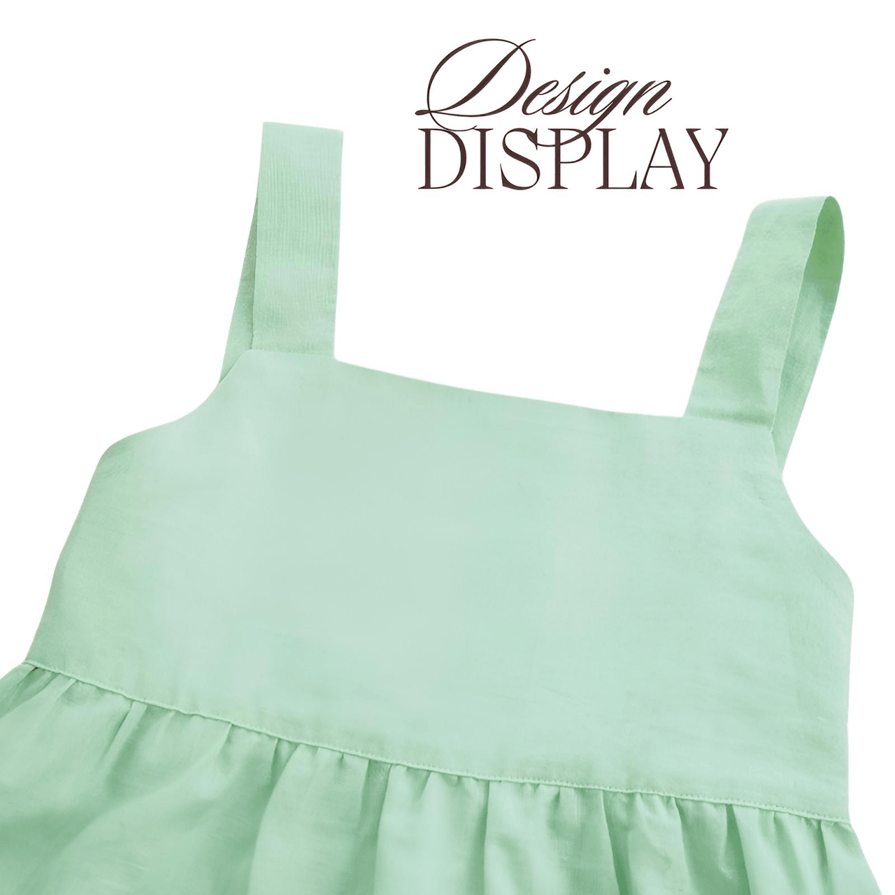 Cotton And Linen Girl's Sleeveless Suspender Dress With Adjustable Shoulder Straps -, Dress , Drestiny , Australia, Canada, Dresses, Girls, Green, Midi Dresses, New Zealand, Sleeveless, TD, United Kingdom, United States, White , Drestiny , www.shopdrestiny.com