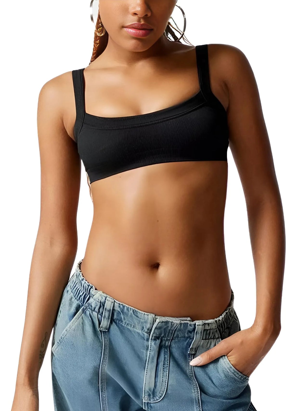 Cotton Stretchy Ribbed Women's Sleeveless Tube Top Crop Top -, Crop Tops , Drestiny , Australia, Black, Brown, Canada, Casual Shirts, Crop Tops, Dark Blue, Dark Grey, Gender_Women, M, New Zealand, S, Sleeveless, Tube Tops, United Kingdom, United States, White , Drestiny , www.shopdrestiny.com