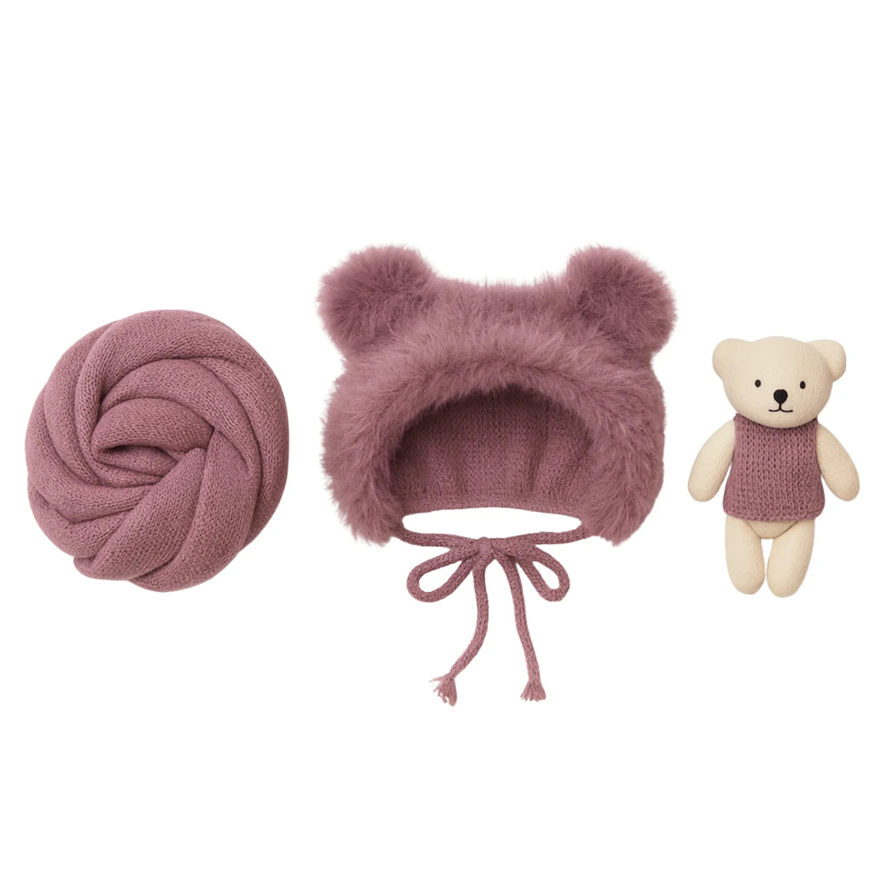 Cozy Newborn Photography Bundle 3pcs/Set