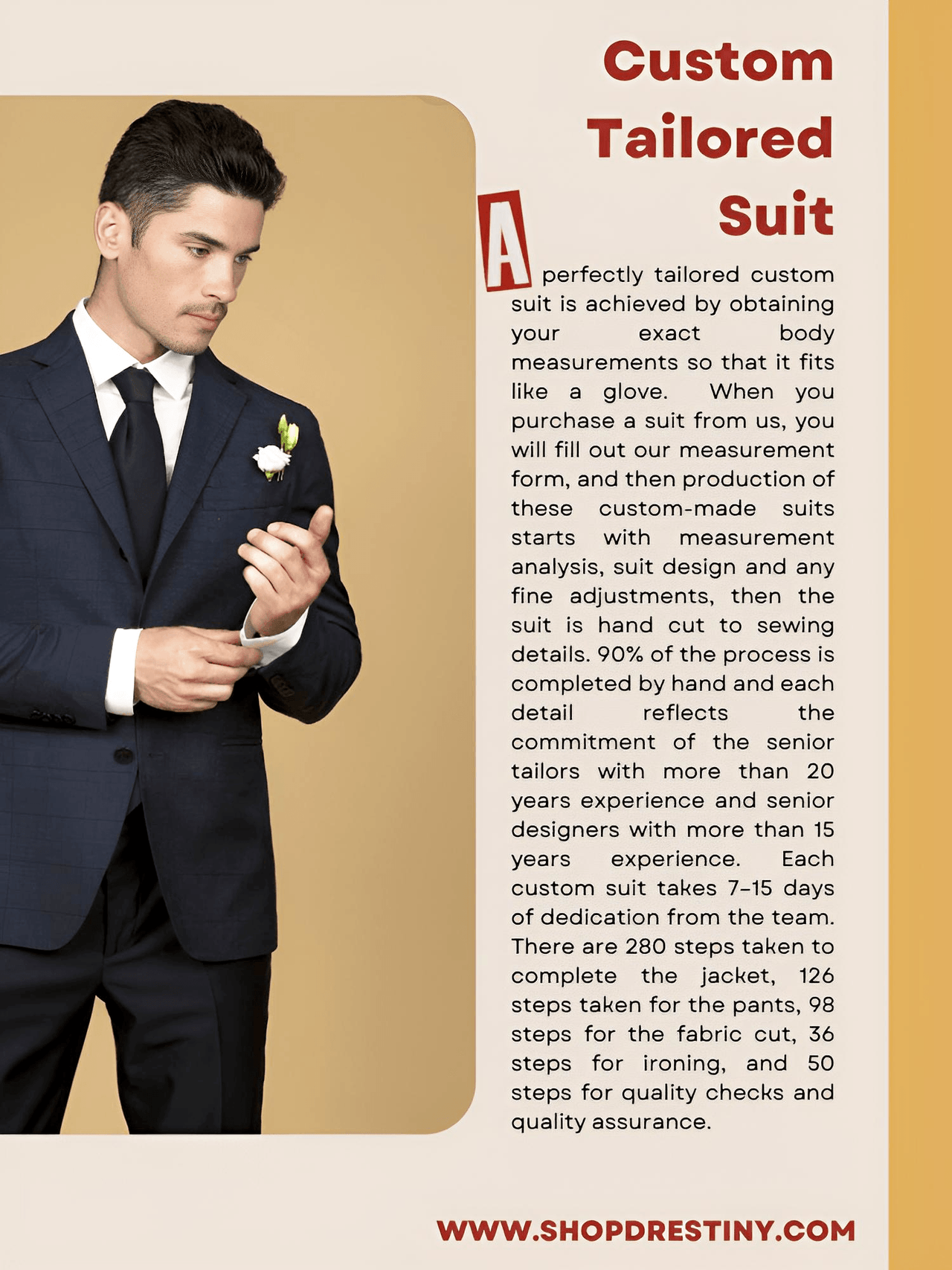 Custom Made Tailored Suits For Men With Tie & Pocket Square -, Suits , Drestiny , Australia, Canada, New Zealand, Pocket Squares, Sets, Suits, Ties, United Kingdom, United States , Drestiny , www.shopdrestiny.com