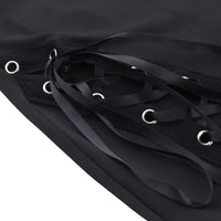 Thumbnail for Dark Black Sexy Women's Flared Lace-Up Pants Cut Out Bell Bottom Tied Up High Waist Streetwear, Drestiny, Casual Pants, Y2K Pants, Trousers, Black, XS, S, M, L, XL, XXL, 2XL, 3XL, XXXL, United States, USA, Canada, Australia, New Zealand, United Kingdom, UK, Lace-up pants, women's flared trousers, Bell bottom pants with lace detail, Flared jeans with corset detail, shopdrestiny.com