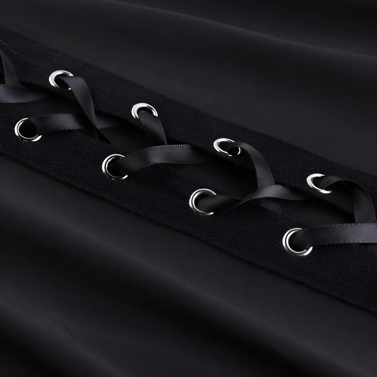 Dark Black Sexy Women's Flared Lace-Up Pants Cut Out Bell Bottom Tied Up High Waist Streetwear, Drestiny, Casual Pants, Y2K Pants, Trousers, Black, XS, S, M, L, XL, XXL, 2XL, 3XL, XXXL, United States, USA, Canada, Australia, New Zealand, United Kingdom, UK, Lace-up pants, women's flared trousers, Bell bottom pants with lace detail, Flared jeans with corset detail, shopdrestiny.com