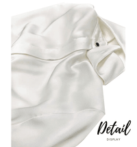 Thumbnail for Stylish Elegant Turn Down Collar Long Sleeve Satin Shirt -, Blouse , Drestiny , Australia, Blouses, Dress Shirts, L, Long Sleeves, M, Mustard Yellow, New Zealand, S, United Kingdom, United States, White, XL, XXL , Drestiny , www.shopdrestiny.com