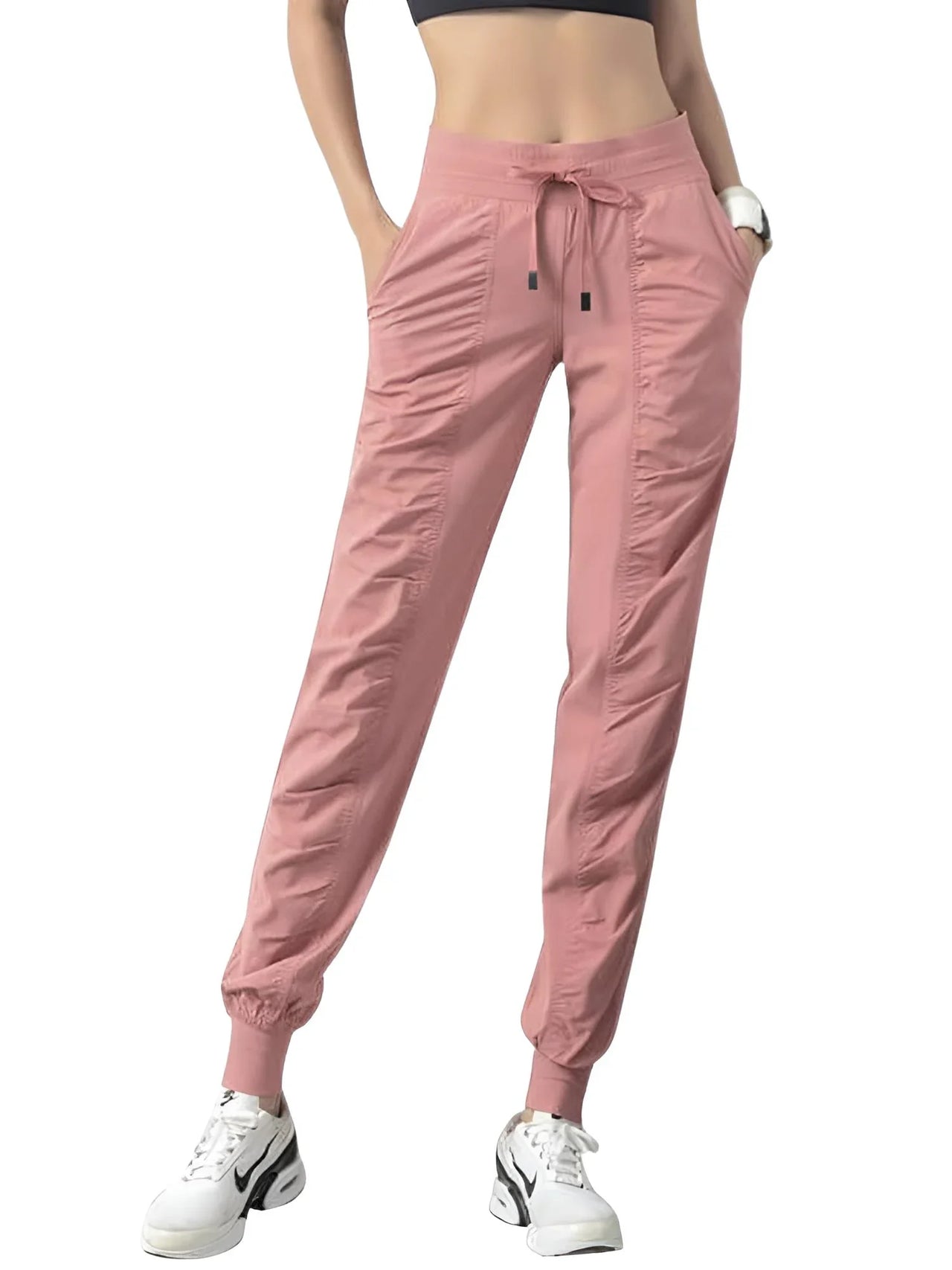 Drawstring Running Sport Joggers Women -, Activewear , Drestiny , Australia, Black, Canada, Grey, Joggers, L, M, New Zealand, PaleGreen, Pink, RosyBrown, S, United Kingdom, United States, XL, XXL , Drestiny , www.shopdrestiny.com