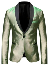 Thumbnail for Men's Shiny One Button Gradient Blazers -, Coats & Jackets , Drestiny , 4XL, 5XL, Australia, Blazers, Blue, Dark Green, Dark Red, Deep Pink, FR, Gold, Green, L, Light Blue, Light Green, Light Pink, M, New Zealand, Pink, Royal Blue, S, Silver, Sky Blue, United Kingdom, United States, Wine Red, XL, XXL, XXXL , Drestiny , www.shopdrestiny.com