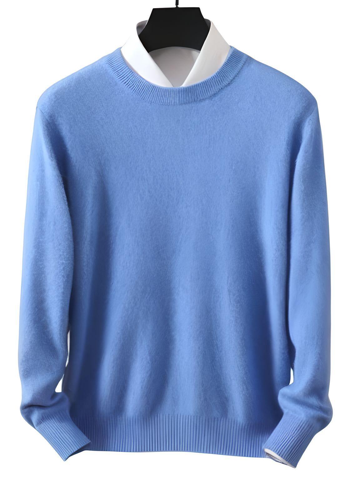 100% Pure Mink Men's Cashmere Sweaters Pullovers Long Sleeve High-End Jumpers Mink -, Sweaters , Drestiny , Army Green, Australia, Beige, Black, Blue, Brown, Burgundy, Camel, Canada, Coffee, Dark Blue, Dark Green, Dark Grey, L, Light Brown, Light Grey, Long Sleeves, M, Navy, New Zealand, Off White, Pullovers, Purple, Red, S, Sweaters, United Kingdom, United States, XL, XXL, XXXL , Drestiny , www.shopdrestiny.com