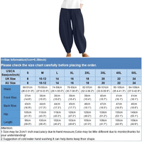 Thumbnail for Elastic Waist Trousers Women's Casual Baggy Pants Elegant Loose Wide Leg Pants Vintage Cotton -, Pants , Drestiny , 4XL, 5XL, Australia, Beige, Casual Pants, Dark Blue, Dark Orange, FR, L, M, Navy, New Zealand, Orange, S, United Kingdom, United States, XL, XXL, XXXL , Drestiny , www.shopdrestiny.com