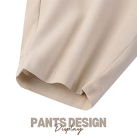 Thumbnail for Elastic Waist Trousers Women's Casual Baggy Pants Elegant Loose Wide Leg Pants Vintage Cotton -, Pants , Drestiny , 4XL, 5XL, Australia, Beige, Casual Pants, Dark Blue, Dark Orange, FR, L, M, Navy, New Zealand, Orange, S, United Kingdom, United States, XL, XXL, XXXL , Drestiny , www.shopdrestiny.com