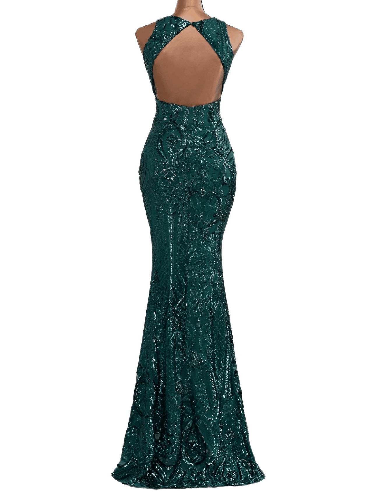 Elegant Backless White Mermaid Gown - Now in Other Colors! -, Dresses , Drestiny , 10, 12, 14, 2, 4, 6, 8, Australia, Black, Canada, Dark Green, Dark Red, FR, Gold, Maxi Dresses, New Zealand, Sleeveless, United Kingdom, United States , Drestiny , www.shopdrestiny.com