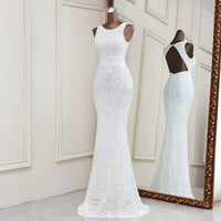 Thumbnail for Elegant Backless White Mermaid Gown - Now in Other Colors! -, Dresses , Drestiny , 10, 12, 14, 2, 4, 6, 8, Australia, Black, Canada, Dark Green, Dark Red, FR, Gold, Maxi Dresses, New Zealand, Sleeveless, United Kingdom, United States , Drestiny , www.shopdrestiny.com