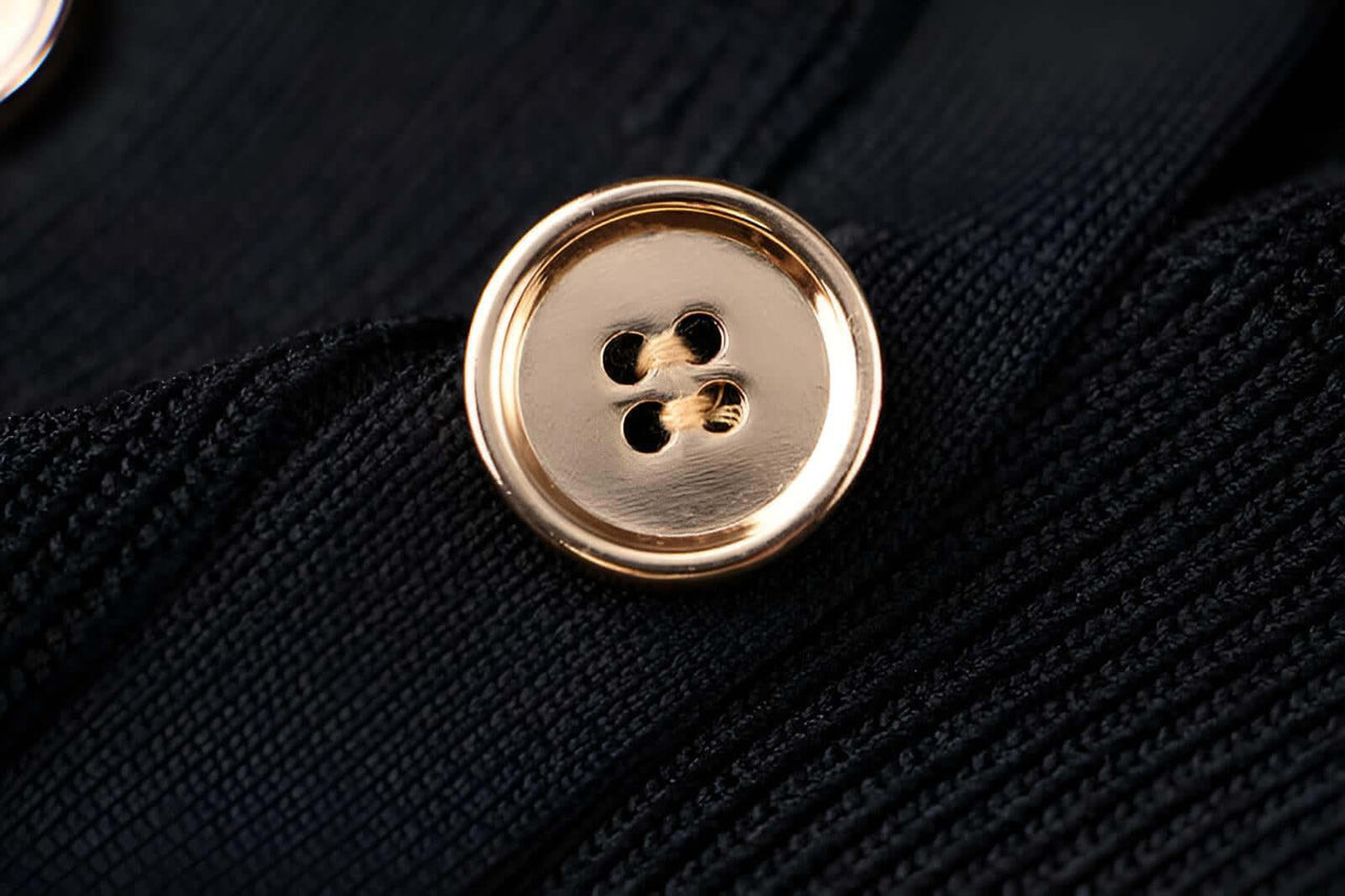 Elegant Women V-Neck Gold Chain Knit Dress -, Dresses , Drestiny , Australia, Black, Brown, Canada, Chocolate, FR, L, Light Blue, Long Sleeves, M, Mini Dresses, New Zealand, Red, S, United Kingdom, United States, White, XL , Drestiny , www.shopdrestiny.com