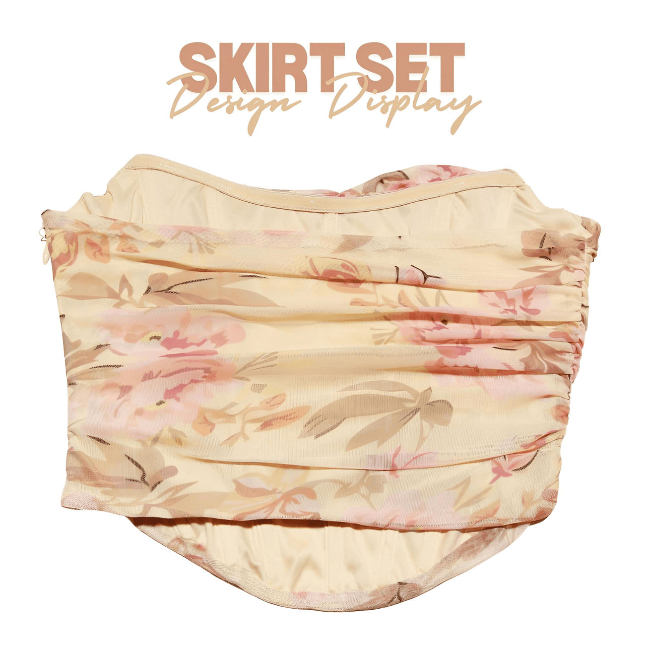 Elegant 2 Piece Dress Set Women Fashion Matching Sets Sexy Cropped Top and Long Skirt Set Casual Dress, Drestiny, Red, Wine Red, Pink, Light Blue, Beige Floral, Sets, Skirt Sets, Crop Tops, Corsets, Sleeveless, Strapless, Off Shoulder, XS, S, M, L, United States, USA, Canada, Australia, New Zealand, matching skirt and top sets, trendy two piece skirt sets, skirt set outfits, summer skirt sets, co-ord skirt sets, shopdrestiny.com