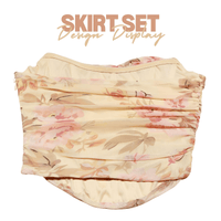 Thumbnail for Elegant 2 Piece Dress Set Women Fashion Matching Sets Sexy Cropped Top and Long Skirt Set Casual Dress, Drestiny, Red, Wine Red, Pink, Light Blue, Beige Floral, Sets, Skirt Sets, Crop Tops, Corsets, Sleeveless, Strapless, Off Shoulder, XS, S, M, L, United States, USA, Canada, Australia, New Zealand, matching skirt and top sets, trendy two piece skirt sets, skirt set outfits, summer skirt sets, co-ord skirt sets, shopdrestiny.com