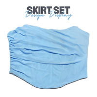 Thumbnail for Elegant 2 Piece Dress Set Women Fashion Matching Sets Sexy Cropped Top and Long Skirt Set Casual Dress, Drestiny, Red, Wine Red, Pink, Light Blue, Beige Floral, Sets, Skirt Sets, Crop Tops, Corsets, Sleeveless, Strapless, Off Shoulder, XS, S, M, L, United States, USA, Canada, Australia, New Zealand, matching skirt and top sets, trendy two piece skirt sets, skirt set outfits, summer skirt sets, co-ord skirt sets, shopdrestiny.com