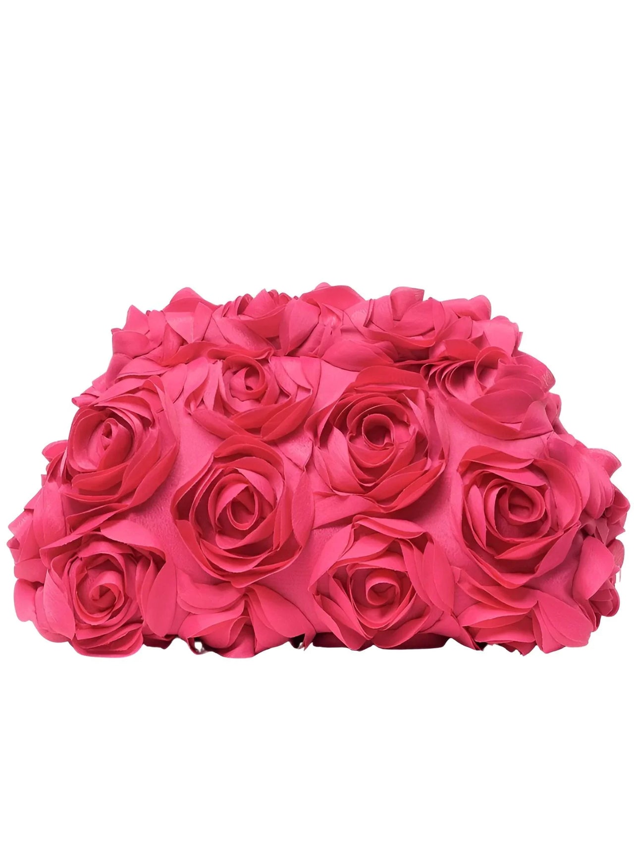 Elegant Rose Flower Dinner Bag Faux Pearl Handbag Metal Chain Crossbody Bag, Drestiny, Handbags, Purses, United States, Canada, Australia, New Zealand, United Kingdom, Flower Handbags, Floral Handbags, Small flower handbags, flower handbags for women, Pink, Purple, Pink Handbags, Purple Handbags, Lavender, Ivory, White, Deep Pink, Black, shopdrestiny.com