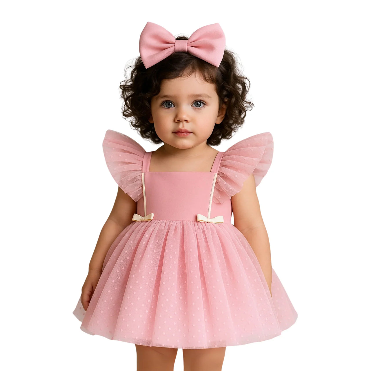 Elegant Sequin Girl's Ruffle Tutu Dress