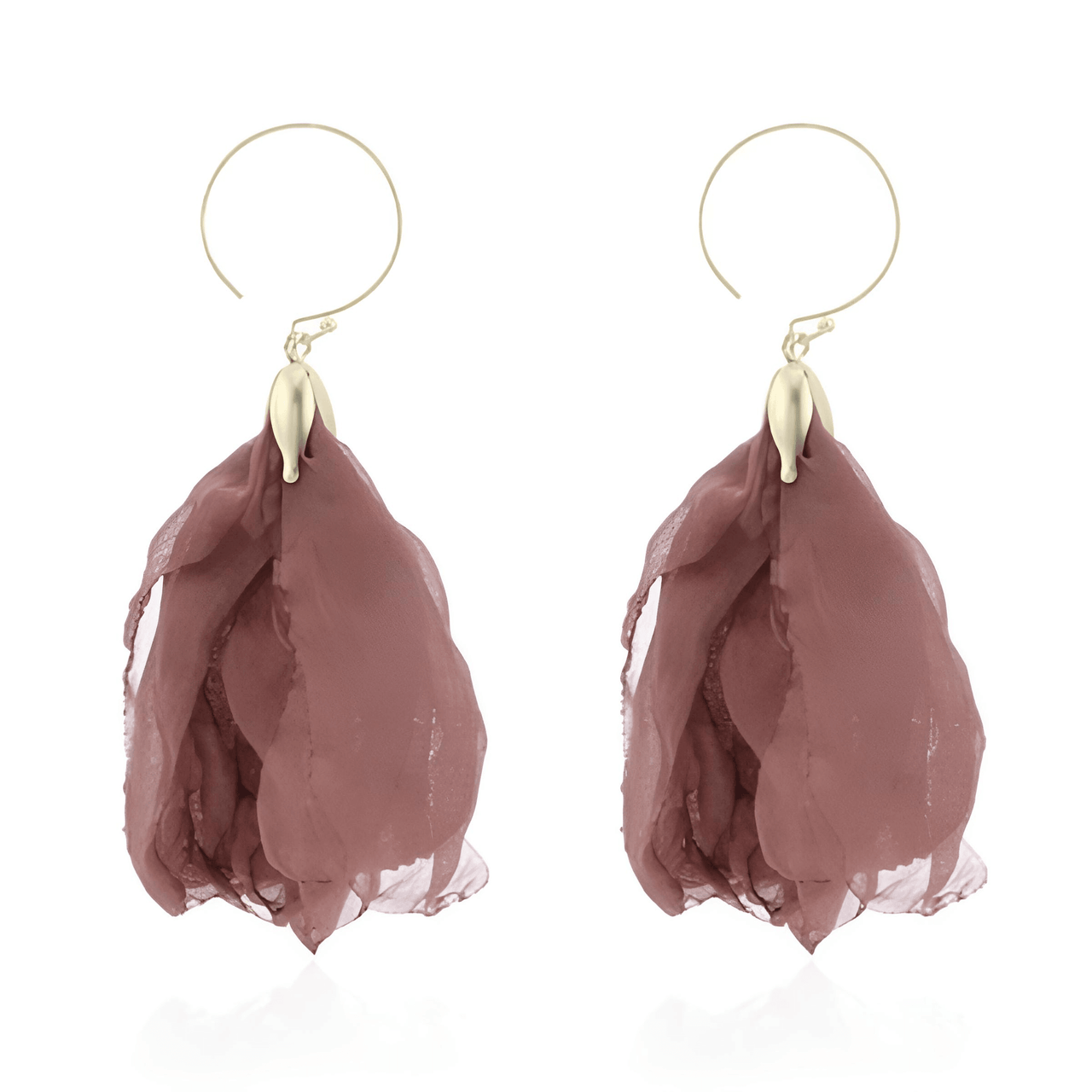Women's Tulle Style Cloth Flower Earrings - "Must Have* -, Earrings , Drestiny , Australia, Black, Blue, Brown, Canada, Earrings, Gender_Women, Light Pink, New Zealand, Pink, Red, United Kingdom, United States, Yellow , Drestiny , www.shopdrestiny.com
