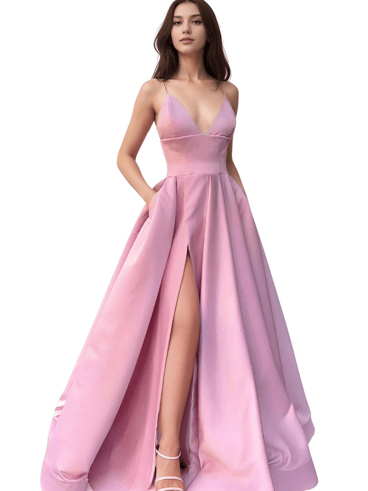 Evening Gown With Pockets - Get Custom Sizing & Colors! -, Maxi Dress , Drestiny , 10, 12, 14, 16, 2, 4, 6, 8, Apricot, Australia, Black, Blue, Canada, Dark Green, Deep Pink, Green, Khaki, Light Blue, Maxi Dresses, New Zealand, Pink, Purple, Red, Royal Blue, Sleeveless, Teal, United Kingdom, United States, Yellow , Drestiny , www.shopdrestiny.com