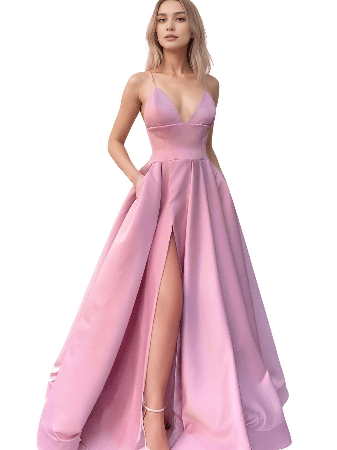 Evening Gown With Pockets - Get Custom Sizing & Colors! -, Maxi Dress , Drestiny , 10, 12, 14, 16, 2, 4, 6, 8, Apricot, Australia, Black, Blue, Canada, Dark Green, Deep Pink, Green, Khaki, Light Blue, Maxi Dresses, New Zealand, Pink, Purple, Red, Royal Blue, Sleeveless, Teal, United Kingdom, United States, Yellow , Drestiny , www.shopdrestiny.com