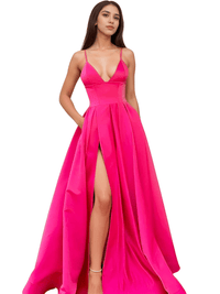 Thumbnail for Evening Gown With Pockets - Get Custom Sizing & Colors! -, Maxi Dress , Drestiny , 10, 12, 14, 16, 2, 4, 6, 8, Apricot, Australia, Black, Blue, Canada, Dark Green, Deep Pink, Green, Khaki, Light Blue, Maxi Dresses, New Zealand, Pink, Purple, Red, Royal Blue, Sleeveless, Teal, United Kingdom, United States, Yellow , Drestiny , www.shopdrestiny.com