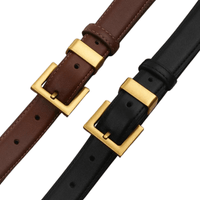 Thumbnail for Fashion Leather Square Gold Buckle Belt Minimalist Jeans Clothing Accessories Luxury Designer Brand Belt for Women, Drestiny, Belts, Accessories For Women, Leather Belts, Black Leather Belt, Brown Leather Belt, Gender_Women, United States, Canada, Australia, New Zealand, United Kingdom, Brown, Black, 95cm, 100cm, 105cm, 110cm, shopdrestiny.com