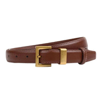 Thumbnail for Fashion Leather Square Gold Buckle Belt Minimalist Jeans Clothing Accessories Luxury Designer Brand Belt for Women, Drestiny, Belts, Accessories For Women, Leather Belts, Black Leather Belt, Brown Leather Belt, Gender_Women, United States, Canada, Australia, New Zealand, United Kingdom, Brown, Black, 95cm, 100cm, 105cm, 110cm, shopdrestiny.com