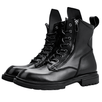 Thumbnail for Fashion Men's Ankle Chelsea Boots Luxury Genuine Leather Designer British Style Winter Warm Casual Business Shoes Man, Drestiny, Ankle Boots, Boots, Chelsea Boots Men, Combat Boots, Leather Boots, United States, Australia, New Zealand, United Kingdom, Black, Brown, Off White, Grey, 5.5, 6.5, 7, 8, 8.5, 9.5, 10, 11, FR, shopdrestiny.com