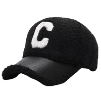 Thumbnail for Faux Lambswool Baseball Caps Letter C Embroidery Snap Back Hats For Women Men, Drestiny, Lambswool Baseball Cap, Winter Baseball Cap, Luxury Faux Fur Baseball Cap, Faux Cashmere Baseball Cap, Designer Baseball Cap Lambswool, United States, USA, Canada, Australia, New Zealand, United Kingdom, UK, Khaki, Black, Beige, Pink, White, Brown, Dark Grey, One Size, Adjustable Baseball Cap, Shopdrestiny.com