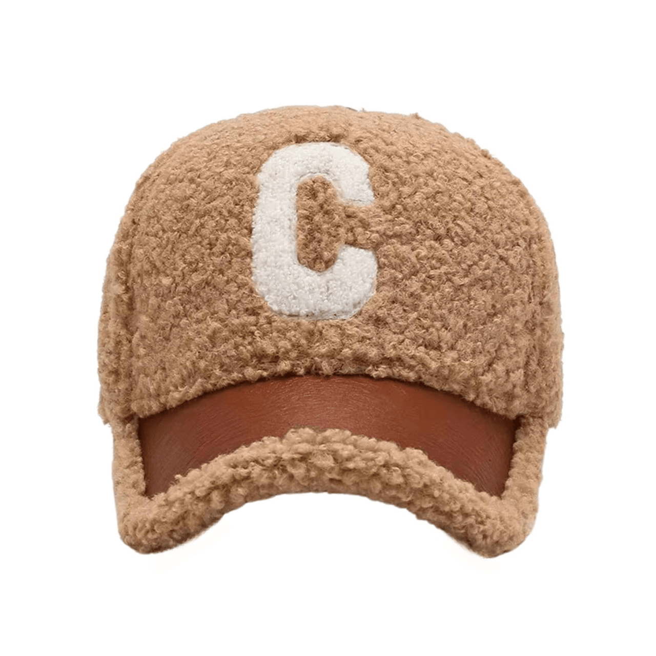 Faux Lambswool Baseball Caps Letter C Embroidery Snap Back Hats For Women Men, Drestiny, Lambswool Baseball Cap, Winter Baseball Cap, Luxury Faux Fur Baseball Cap, Faux Cashmere Baseball Cap, Designer Baseball Cap Lambswool, United States, USA, Canada, Australia, New Zealand, United Kingdom, UK, Khaki, Black, Beige, Pink, White, Brown, Dark Grey, One Size, Adjustable Baseball Cap, Shopdrestiny.com