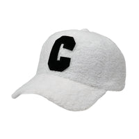 Thumbnail for Faux Lambswool Baseball Caps Letter C Embroidery Snap Back Hats For Women Men, Drestiny, Lambswool Baseball Cap, Winter Baseball Cap, Luxury Faux Fur Baseball Cap, Faux Cashmere Baseball Cap, Designer Baseball Cap Lambswool, United States, USA, Canada, Australia, New Zealand, United Kingdom, UK, Khaki, Black, Beige, Pink, White, Brown, Dark Grey, One Size, Adjustable Baseball Cap, Shopdrestiny.com