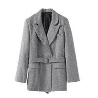 Thumbnail for Fish Bone Top Blazer Pants Sets 3 Pieces For Women Solid One Button Jacket Crop Tops High Waist Pocket Pants Lady Office Set, Drestiny, Pant Sets, Pant Suits, Sets, Blazers, Jackets, Crop Tops, 3 Piece Grey Suit for Women, 3 Piece Pink Suit for Women, Dress Pants, Casual Pants, Pantsuits, S, M, L, United States, Australia, New Zealand, United Kingdom, Sleeveless, Long Sleeve, Grey, Pink, shopdrestiny.com