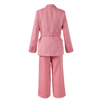 Thumbnail for Fish Bone Top Blazer Pants Sets 3 Pieces For Women Solid One Button Jacket Crop Tops High Waist Pocket Pants Lady Office Set, Drestiny, Pant Sets, Pant Suits, Sets, Blazers, Jackets, Crop Tops, 3 Piece Grey Suit for Women, 3 Piece Pink Suit for Women, Dress Pants, Casual Pants, Pantsuits, S, M, L, United States, Australia, New Zealand, United Kingdom, Sleeveless, Long Sleeve, Grey, Pink, shopdrestiny.com