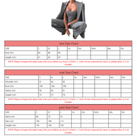 Thumbnail for Fish Bone Top Blazer Pants Sets 3 Pieces For Women Solid One Button Jacket Crop Tops High Waist Pocket Pants Lady Office Set, Drestiny, Pant Sets, Pant Suits, Sets, Blazers, Jackets, Crop Tops, 3 Piece Grey Suit for Women, 3 Piece Pink Suit for Women, Dress Pants, Casual Pants, Pantsuits, S, M, L, United States, Australia, New Zealand, United Kingdom, Sleeveless, Long Sleeve, Grey, Pink, shopdrestiny.com