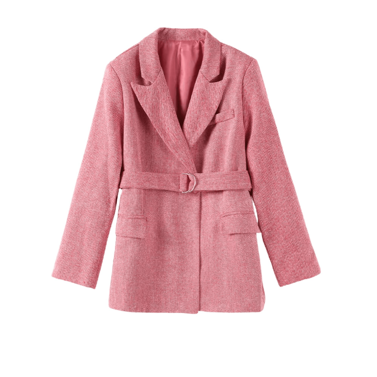 Fish Bone Top Blazer Pants Sets 3 Pieces For Women Solid One Button Jacket Crop Tops High Waist Pocket Pants Lady Office Set, Drestiny, Pant Sets, Pant Suits, Sets, Blazers, Jackets, Crop Tops, 3 Piece Grey Suit for Women, 3 Piece Pink Suit for Women, Dress Pants, Casual Pants, Pantsuits, S, M, L, United States, Australia, New Zealand, United Kingdom, Sleeveless, Long Sleeve, Grey, Pink, shopdrestiny.com