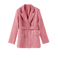 Thumbnail for Fish Bone Top Blazer Pants Sets 3 Pieces For Women Solid One Button Jacket Crop Tops High Waist Pocket Pants Lady Office Set, Drestiny, Pant Sets, Pant Suits, Sets, Blazers, Jackets, Crop Tops, 3 Piece Grey Suit for Women, 3 Piece Pink Suit for Women, Dress Pants, Casual Pants, Pantsuits, S, M, L, United States, Australia, New Zealand, United Kingdom, Sleeveless, Long Sleeve, Grey, Pink, shopdrestiny.com